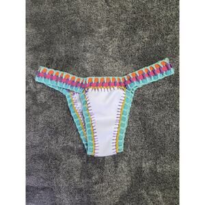 Luxsea White Crochet Bikini Bottom Size Small